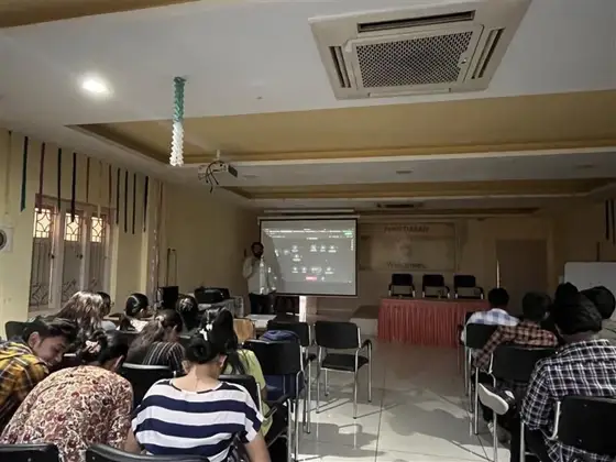 Students following the AI agent workshop at AIT