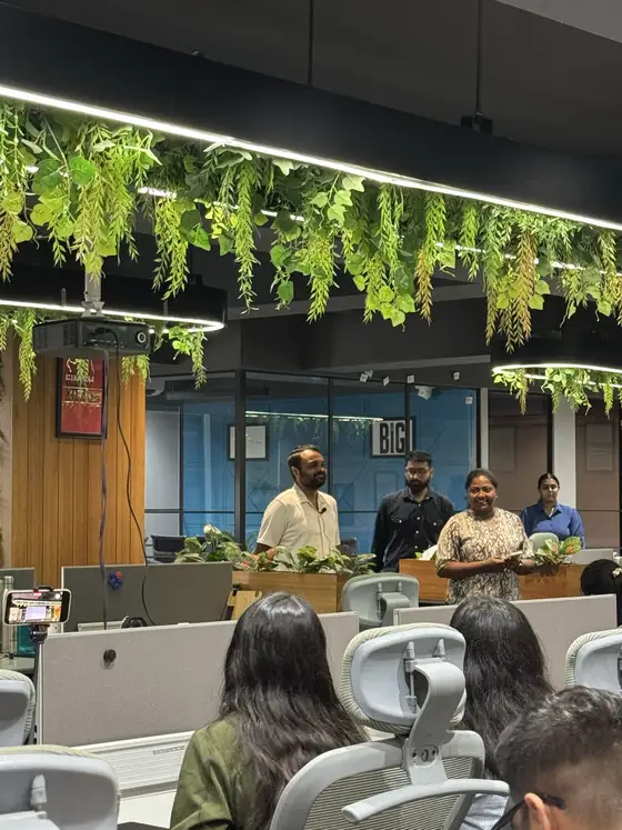 Anand taking questions from the Impero IT Services team