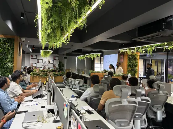 Impero IT Services employees following the AI session