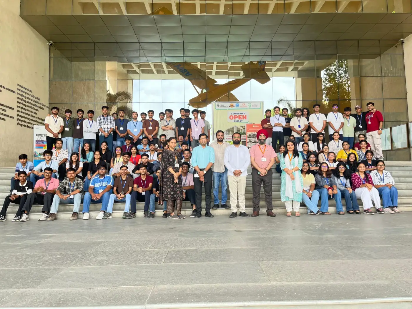 Students and faculty after the 5-day AI workshop at Indus University